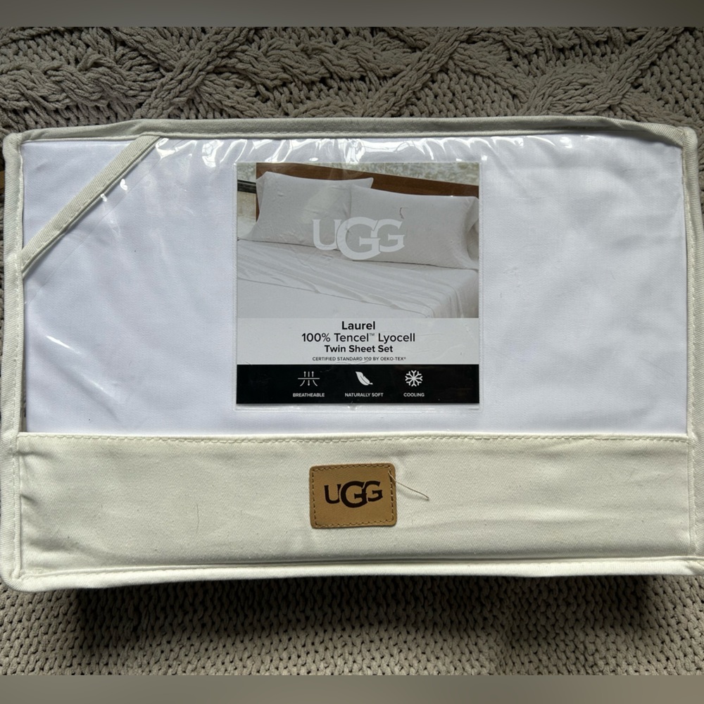 UGG White Twin Sheets